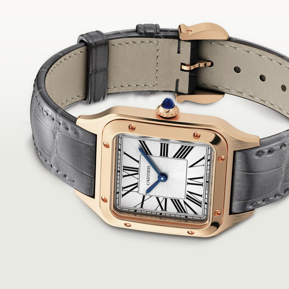 Đồng Hồ Cartier Santos-Dumont Small  Watch Nữ Xám Vàng